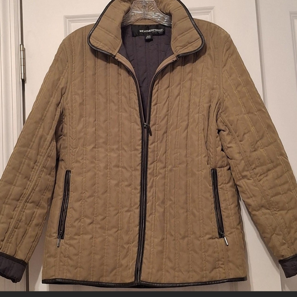 Weatherproof Women's Tan Quilted Ski Jacket